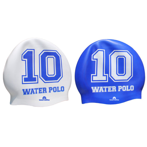 Team Elite Reversible Water Polo Silicone Swim Cap - Number 10