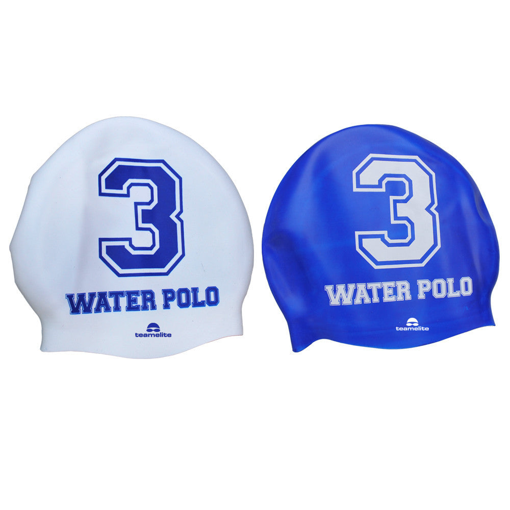 Team Elite Reversible Water Polo Silicone Swim Cap - Number 3