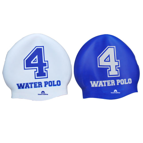 Team Elite Reversible Water Polo Silicone Swim Cap - Number 4