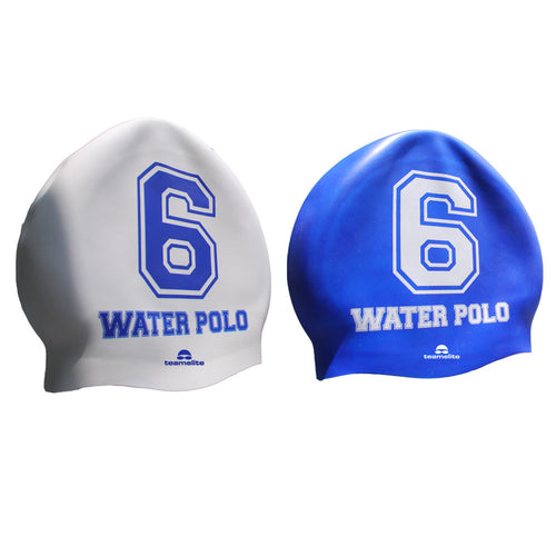 Team Elite Reversible Water Polo Silicone Swim Cap - Number 6