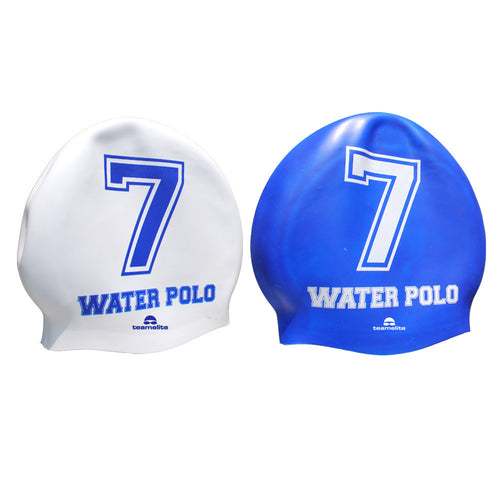Team Elite Reversible Water Polo Silicone Swim Cap - Number 7
