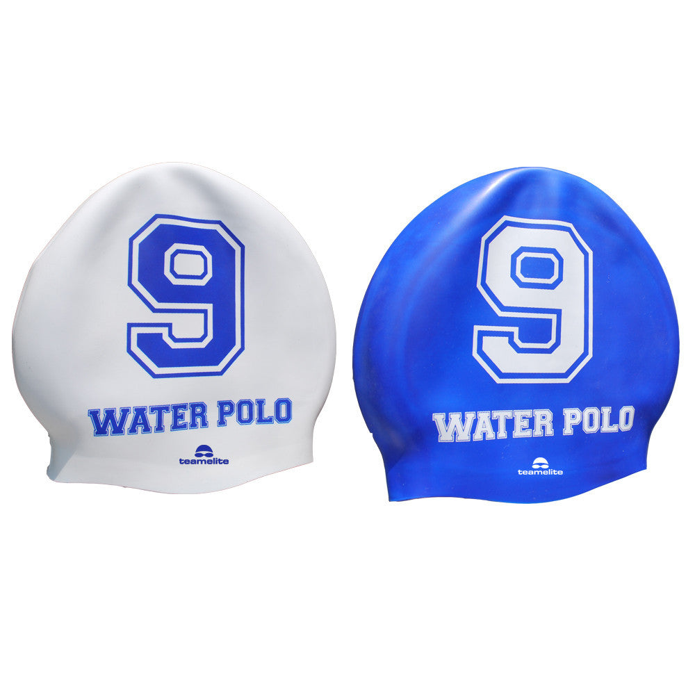 Team Elite Reversible Water Polo Silicone Swim Cap - Number 9