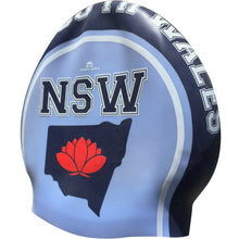 NEW SOUTH WALES BLUE Seamless Silicone Swim Cap